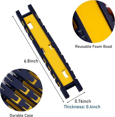 Dr.Fish Fishing Snelled Hook Holder for Leader Line Fishing Rig Holder Fishing Line Foam Board Snell Organizer with Tackle Box in Saudi Arabia