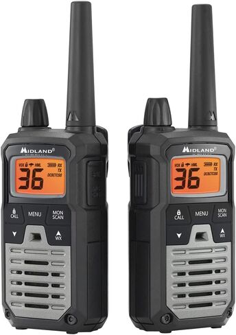 أجهزة راديو GMRS ثنائية الاتجاه عالية الطاقة من Midland T290VP4 - حزمة من 4 قطع مع سماعات رأس وشواحن in Saudi Arabia