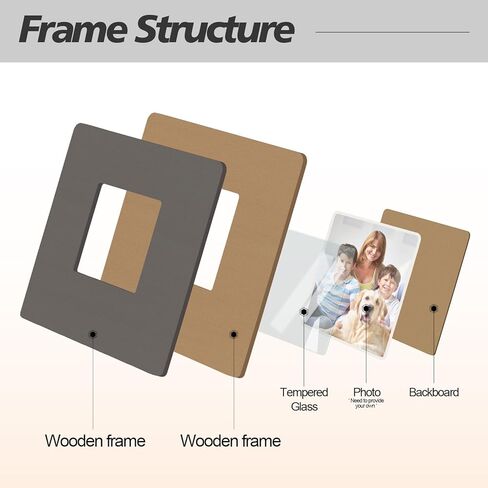 thygiftree هدايا الزفاف الذكرى السنوية للنساء والرجال، هدايا رومانسية سعيدة للذكرى السنوية لزوج الزوجة، هدايا الزفاف الأولى والأربعين والخمسين لزوج الزوجة، إطار صورة رمادي in Kuwait
