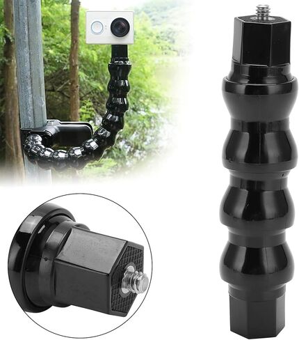 Jaws Flex Clamp Mount، دعامة ذراع كاميرا أحادية مرنة معقوفة لملحقات التصوير الفوتوغرافي للكاميرا الرياضية، حامل كاميرا رياضية مع فتحة لولبية 1/4 بوصة - 4 أقسام in Kuwait