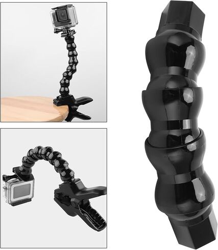 Jaws Flex Clamp Mount، دعامة ذراع كاميرا أحادية مرنة معقوفة لملحقات التصوير الفوتوغرافي للكاميرا الرياضية، حامل كاميرا رياضية مع فتحة لولبية 1/4 بوصة - 4 أقسام in Kuwait