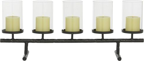 The Novogratz Metal Candelabra, 27" x 7" x 11", Black in Kuwait