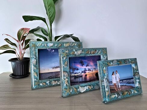 ذكريات WalcoHome 5x7 Beach Ocean تلتقي باللحظة في هذه الخلفيات المثالية! الحياة عبارة عن إطار صورة للحائط على الشاطئ وسطح المكتب in Saudi Arabia