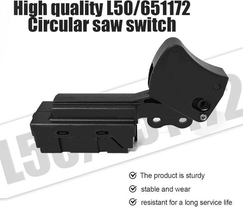 L50 651172-0 مفتاح الزناد 24/12A-125/250V لمفاتيح ملحقات ماكيتا 651121-7 651168-1 5007FK 5007F 5007NB 5007S GA5010Z استبدال مفتاح المنشار الدائري in Kuwait
