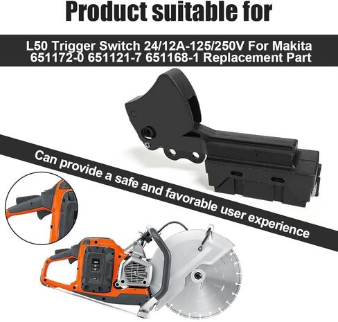 L50 651172-0 مفتاح الزناد 24/12A-125/250V لمفاتيح ملحقات ماكيتا 651121-7 651168-1 5007FK 5007F 5007NB 5007S GA5010Z استبدال مفتاح المنشار الدائري in Kuwait