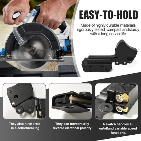 L50 651172-0 مفتاح الزناد 24/12A-125/250V لمفاتيح ملحقات ماكيتا 651121-7 651168-1 5007FK 5007F 5007NB 5007S GA5010Z استبدال مفتاح المنشار الدائري in Kuwait