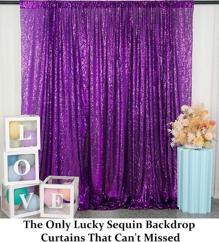 DUOBAO Sequin Backdrop Curtain 4FTx7FT Colorful Green Glitter Sequin Backdrop Wedding Ceremony Backdrop Sequin Shimmer Wall Background Baby Shower Background (4FTx7FT, Colorful Green) in Saudi Arabia