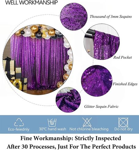 DUOBAO Sequin Backdrop Curtain 4FTx7FT Colorful Green Glitter Sequin Backdrop Wedding Ceremony Backdrop Sequin Shimmer Wall Background Baby Shower Background (4FTx7FT, Colorful Green) in Saudi Arabia
