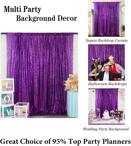 DUOBAO Sequin Backdrop Curtain 4FTx7FT Colorful Green Glitter Sequin Backdrop Wedding Ceremony Backdrop Sequin Shimmer Wall Background Baby Shower Background (4FTx7FT, Colorful Green) in Saudi Arabia