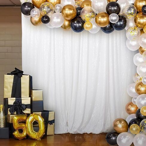 DUOBAO Sequin Backdrop Curtain 4FTx7FT Colorful Green Glitter Sequin Backdrop Wedding Ceremony Backdrop Sequin Shimmer Wall Background Baby Shower Background (4FTx7FT, Colorful Green) in Saudi Arabia