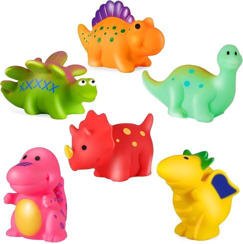 Mold Free Bath Toys No Hole Bath Toys for Baby Infants - Dinosaur Bath Toys for Baby No Mold Bath Toys for 6-18 Month Baby Infants Mold Free Bath Toys for Toddlers 1-3 Toddler Pool Toys Age 1-2 in Kuwait