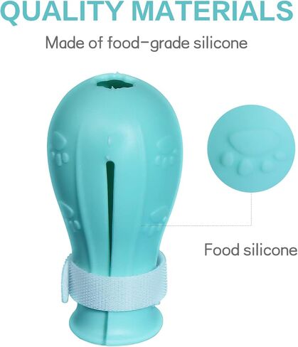 4 قطع من احذية القطط المضادة للخدش للقطط، اغطية اقدام القطط المطاطية القابلة للتعديل لحماية مخالب القطط بمقاسات مختلفة للعناية بالقطط والاستحمام والحلاقة in Kuwait