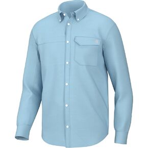 Men's Tide Point Solid Long Sleeve Shirt, Button