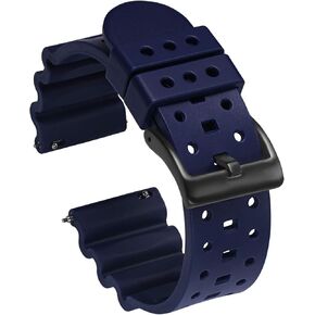 Carty Silicone Watch Bands Quick Release Rubber Watch Straps for Men Women Premium Quality Waterproof - 20mm, 22mm,24mm Rubber Straps