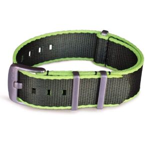 BluShark - AlphaShark Luxury Seat Belt Nylon Watch Strap - Stainless Steel Buckle Multiple Sizes Style Replacement Band Straps for Men’s, Waterproof One-PieceMultiple Sizes in Kuwait