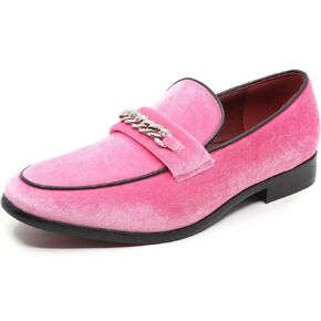 Men's Vintage Velvet Designer Classic Dress Tuxedo Smoking Slipper Loafer Slip On Shoes Arthur-02 in Kuwait