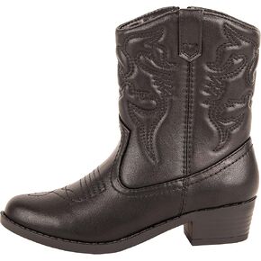Kassie Daniela ~ Andie ~ Kids Western Cowboy Stitched Pointe Toe Low Heel Ankle Mid Shaft Fashion Girls Boys Unisex Boots Children in Saudi Arabia