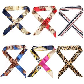 Handbag Scarf Purse Scarf Fashion Handle Wrap Ribbon Scarf Purse Handle Cover Wraps Head Band Silk Scarf for Bag Handbag