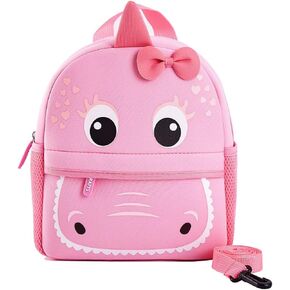 KK CRAFTS Preschool Toddler Backpack with Leash, 3D Cute Cartoon Neoprene Animal Schoolbag for Kids Boys Girls(Baby Unicorn) in Saudi Arabia