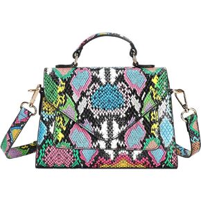 FAMYPAL Crocodile Crossbody Shoulder Bags for Women, Small Trendy Purse for Phone, Womens Top Handle Clutches Handbags