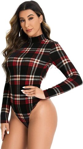 بدلة نسائية SweatyRocks بأكمام طويلة ورسومات جرافيك ورقبة عالية قابلة للتمدد، بدلة يوتار in Kuwait