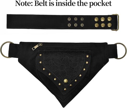 Renaissance Bag Faire Festival Bag Fanny Pack for Women Thigh Bag Drop Leg Bag for Women Lace Waist Bag Utility Hip Belt Waist Bags Womens Renaissance Accessories in Kuwait