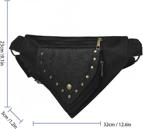 Renaissance Bag Faire Festival Bag Fanny Pack for Women Thigh Bag Drop Leg Bag for Women Lace Waist Bag Utility Hip Belt Waist Bags Womens Renaissance Accessories in Kuwait