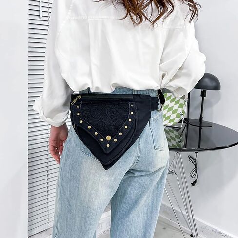 Renaissance Bag Faire Festival Bag Fanny Pack for Women Thigh Bag Drop Leg Bag for Women Lace Waist Bag Utility Hip Belt Waist Bags Womens Renaissance Accessories in Kuwait