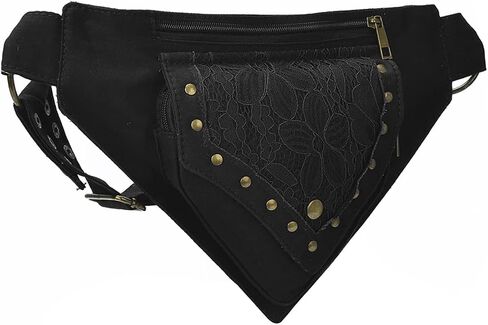 Renaissance Bag Faire Festival Bag Fanny Pack for Women Thigh Bag Drop Leg Bag for Women Lace Waist Bag Utility Hip Belt Waist Bags Womens Renaissance Accessories in Kuwait