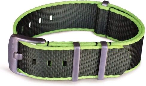 BluShark - حزام ساعة ألفا شارك الفاخر من النايلون - إبزيم من الفولاذ المقاوم للصدأ بأحجام متعددة وأشرطة بديلة للرجال، قطعة واحدة مقاومة للماء، مقاسات متعددة in Kuwait