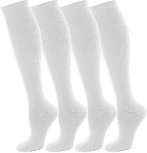 NOVAYARD Compression Socks for Women and Men Support Graduated 15-20 mmHg Medias De Compresion Mujer(4 Pairs) in Kuwait