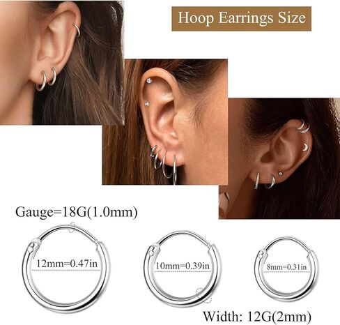 Jstyle 20G الفولاذ المقاوم للصدأ أقراط للنساء الرجال نجمة القمر القلب تشيكوسلوفاكيا شقة عودة الأقراط مجموعة الغضروف أقراط هوب صغيرة أقراط مسطحة مسمار الزنمة الحلزون Daith ثقب المجوهرات in Saudi Arabia