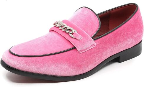 Men's Vintage Velvet Designer Classic Dress Tuxedo Smoking Slipper Loafer Slip On Shoes Arthur-02 in Kuwait