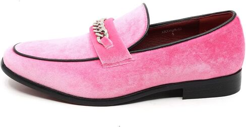 Men's Vintage Velvet Designer Classic Dress Tuxedo Smoking Slipper Loafer Slip On Shoes Arthur-02 in Kuwait