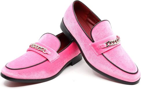 Men's Vintage Velvet Designer Classic Dress Tuxedo Smoking Slipper Loafer Slip On Shoes Arthur-02 in Kuwait