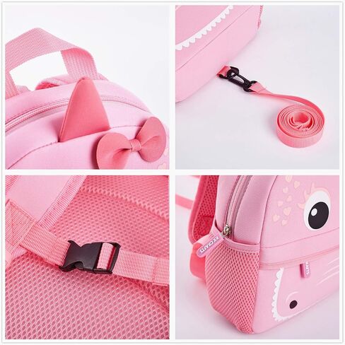 KK CRAFTS Preschool Toddler Backpack with Leash, 3D Cute Cartoon Neoprene Animal Schoolbag for Kids Boys Girls(Baby Unicorn) in Saudi Arabia