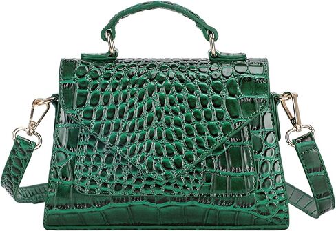 FAMYPAL Crocodile Crossbody Shoulder Bags for Women, Small Trendy Purse for Phone, Womens Top Handle Clutches Handbags in Kuwait