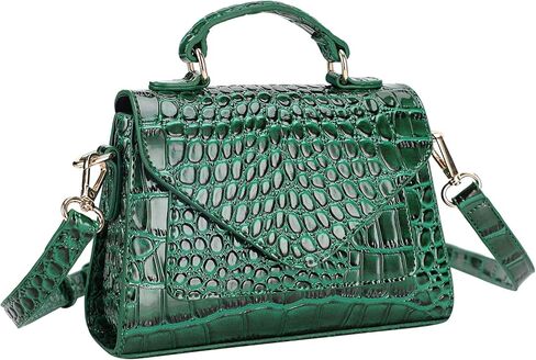 FAMYPAL Crocodile Crossbody Shoulder Bags for Women, Small Trendy Purse for Phone, Womens Top Handle Clutches Handbags in Kuwait
