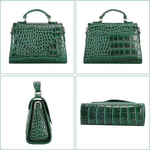 FAMYPAL Crocodile Crossbody Shoulder Bags for Women, Small Trendy Purse for Phone, Womens Top Handle Clutches Handbags in Kuwait