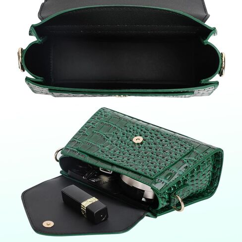 FAMYPAL Crocodile Crossbody Shoulder Bags for Women, Small Trendy Purse for Phone, Womens Top Handle Clutches Handbags in Kuwait