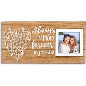 هدايا عيد الميلاد المجيد وعيد الميلاد للأم من ابنة الابن - هدايا أم العروس العريس - إطار صورة ريفي - صورة 3x3 in Kuwait