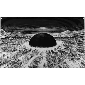Banger - AKIRA Neo Tokyo City Explosion Anime Cartoon Scene Wall Flag Tapestry 3x5 Feet College Dorm Banner in Saudi Arabia