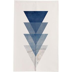 MYRU Japanese Noren Geometric Doorway Curtain Tapestry (Gradient Triangle,33.5 Inches x 59 Inches) in Kuwait