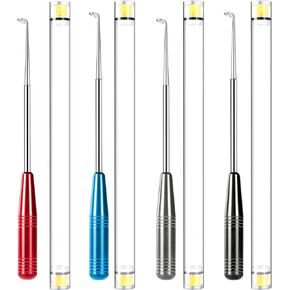 مزيل خطاف الصيد، خطاف الصيد، جهاز إزالة سريع، 4 قطع من الفولاذ المقاوم للصدأ خطاف صيد السمك أدوات وإكسسوارات لصيد الأسماك المياه المالحة المياه العذبة فك الكوبلينج، 4 ألوان in Kuwait