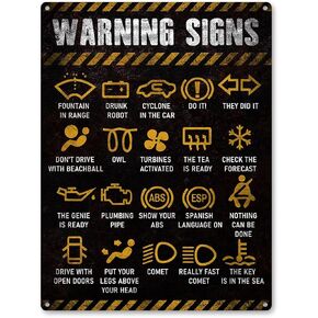 لافتات المرآب - لافتة متجر ميكانيكي ديكور مضحك للأب، علامة معدنية جدارية معدنية للسيارة خالية من الصدأ 9 بوصة × 11 بوصة، ثقوب مثقوبة مسبقًا، مقاومة للطقس in Kuwait
