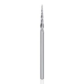 KEENTECH CNC Solid Carbide Spiral Router Bit 3 Flute, 2D & 3D Carving Ball Tip, Up-Cut-1/8" Shank, 1/8" Cutting Diameter, 1/16" Radius,1-1/2" Cutting Depth, 3" Overall Length (KT2091811231)