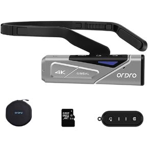 ORDRO 4K Video Camera FPV Vlog Camera Camcorder EP7 4K 60FPS Wearable Video Camera Recorder with Gimbal Stabilizer Remote Control Carrying Case and 64GB MicroSDXC U3 Card in Kuwait