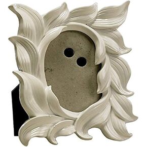 بيدرمان اند سونز اطار صور - اطار صور منحوت من الراتنج او اطار صورة لسطح الطاولة، مقاس S، اوراق بيضاء in Kuwait