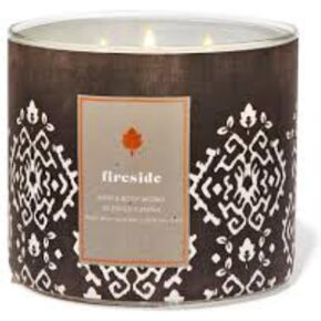 Fireside Candle ~ 3 Wick ~ 2021 ~ White Barn Candle ~ Bath and Body Works in Saudi Arabia