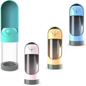 موزع وعاء زجاجة مياه للشرب قابل للطي للحيوانات الأليفة والكلب والقطط والحيوانات أثناء السفر. أحضر للمشي والمشي لمسافات طويلة وأي أنشطة. زجاجة مياه محمولة أفضل صديق للرجل لأصحاب الحيوانات الأليفة أثناء التنقل (أزرق) in Kuwait